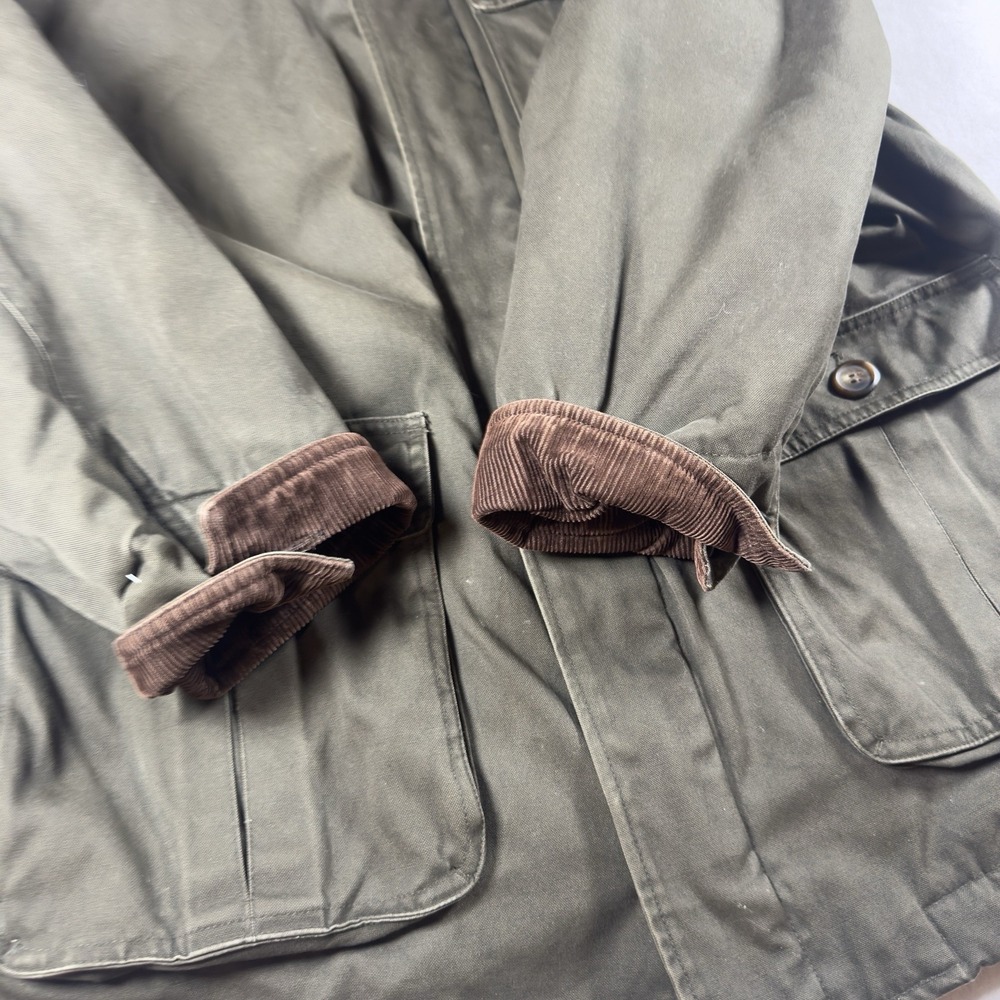 St Johns Bay Field Jacket Mens XL Olive Plaid Lined Hunting‎ Barn/ Chore Jacket - Picture 9 of 13